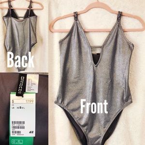 Silver bodysuit